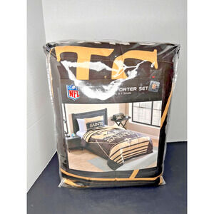 NFL New Orleans Saints Twin Comforter Set-Officially Licensed. New.